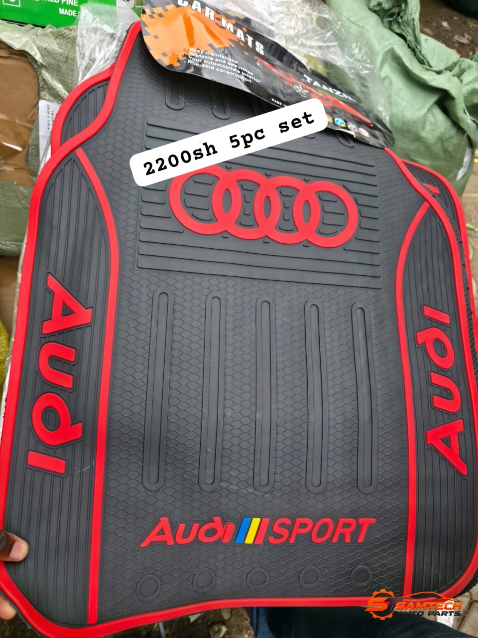 Audi Red Heavy-duty Floor Mats - 5 Piece