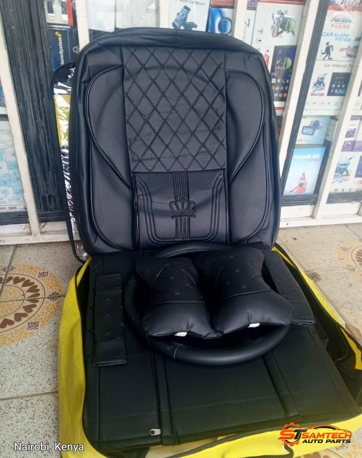 Crown Company Seat Cover - Black