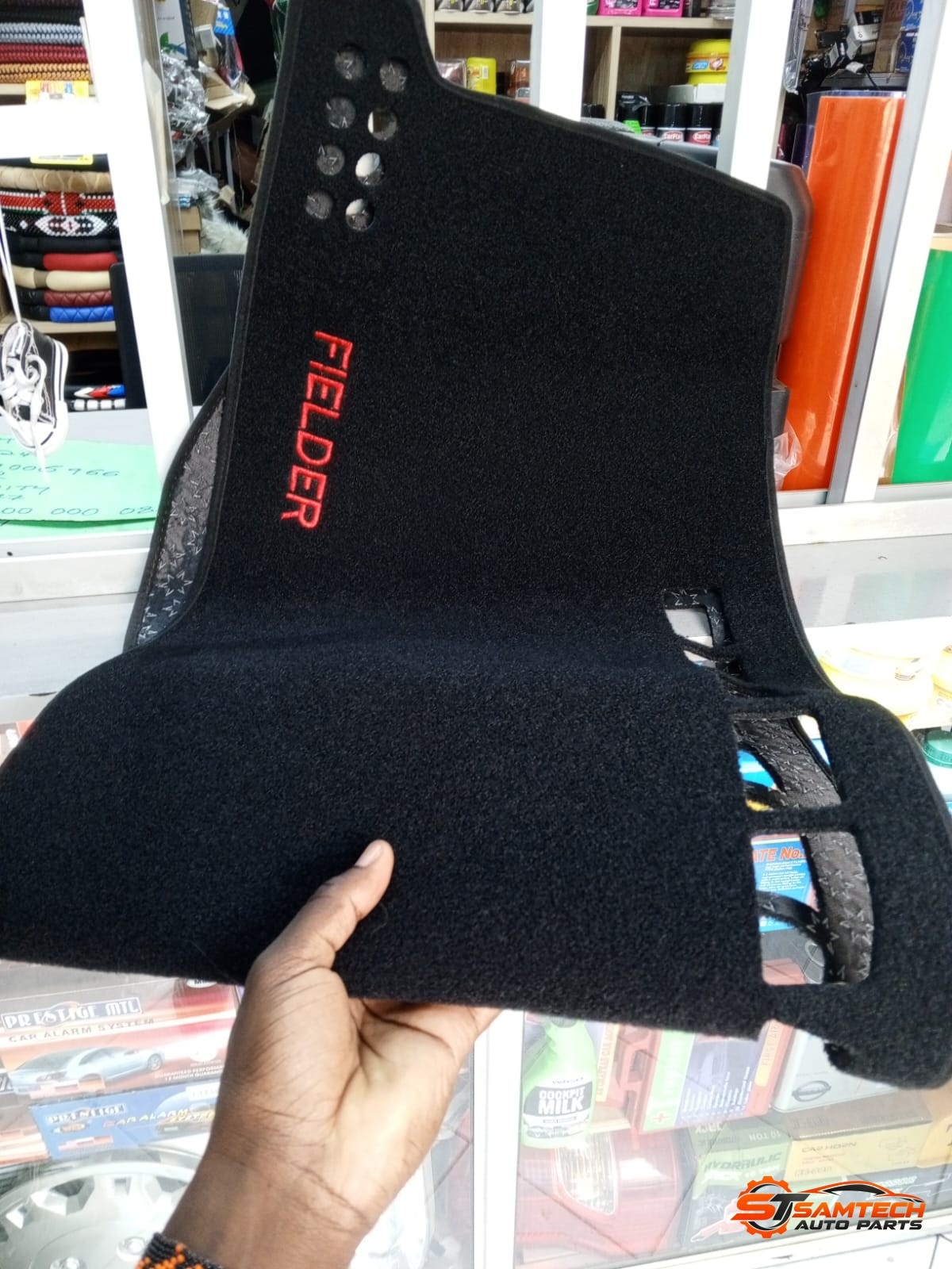 Branded Dashboard Cover for Toyota Fielder 2001–2006