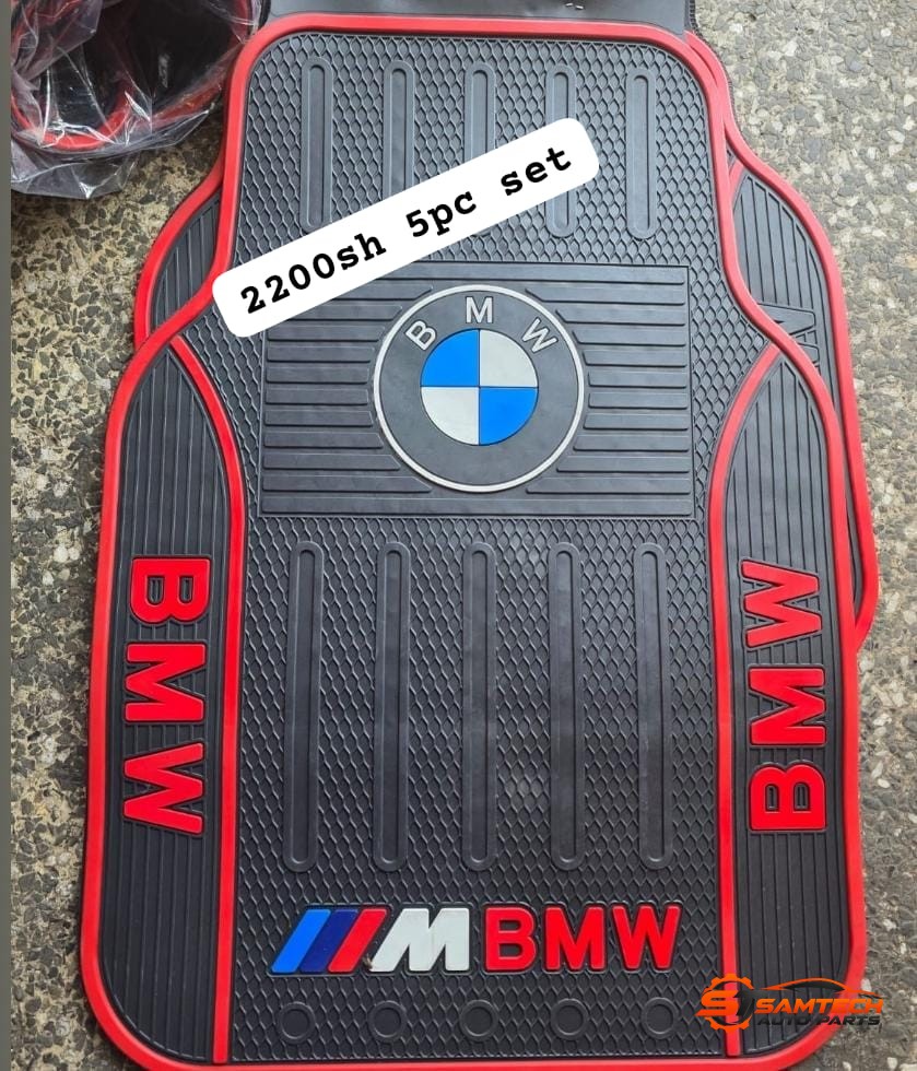 BMW Red Heavy-duty Floor Mats - 5 Piece