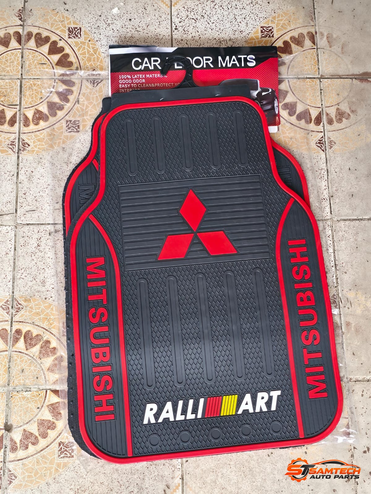 Mitsubishi Red Heavy-duty Floor Mats - 5 Piece