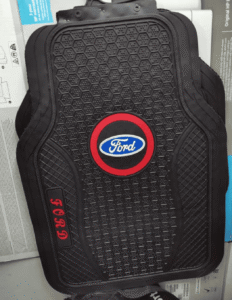 Ford Heavy-Duty Rubber Floor Mats – 5 Piece Set (Black)
