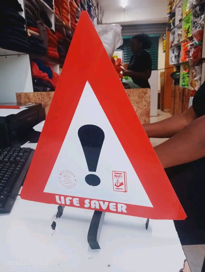 Metal Emergency Warning Triangle